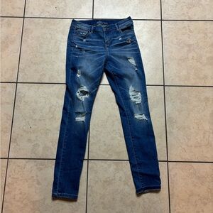 SoHo Distressed Skinny Jeans